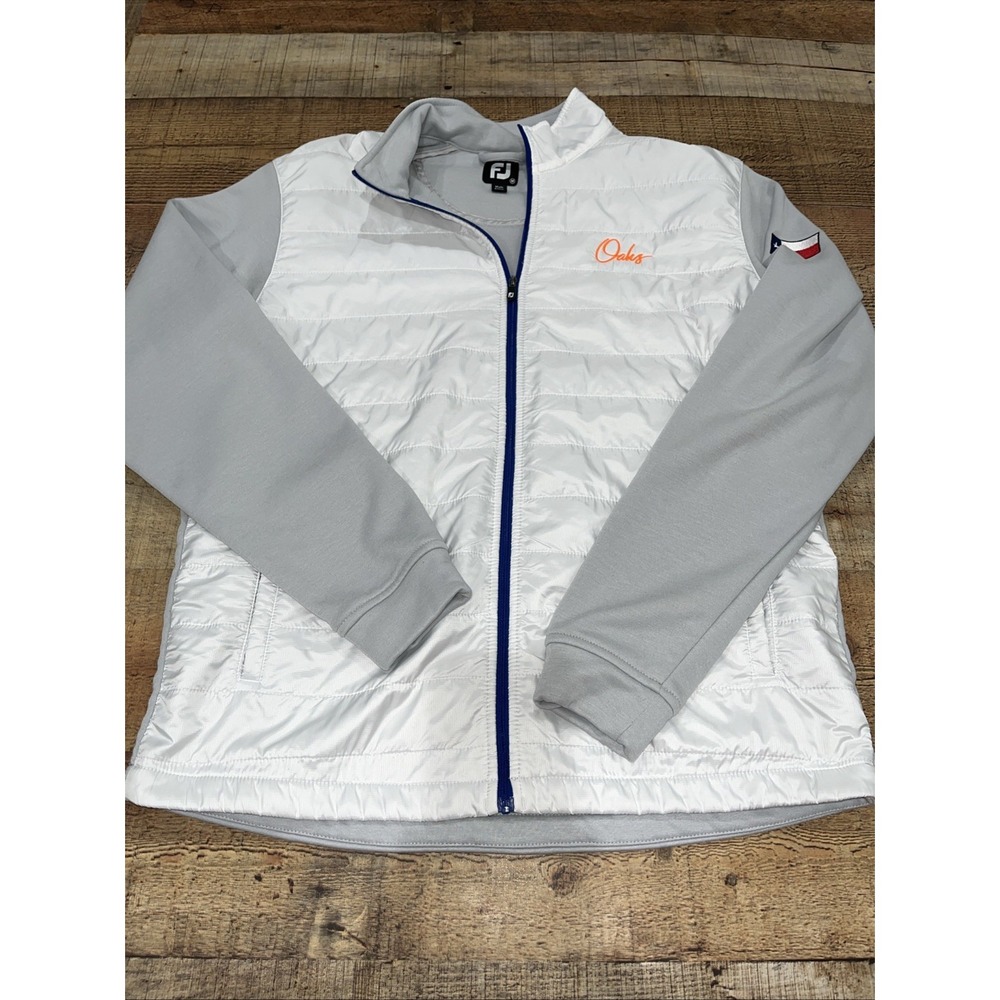 FootJoy Golf Jacket Mens M  Hybrid Full Zip Puffer Outerlayer FJ Logo(2743)